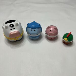 Little Tikes Nesting Farm Animals Set VTG  90s Cow Sheep Pig Chicken Incomplete